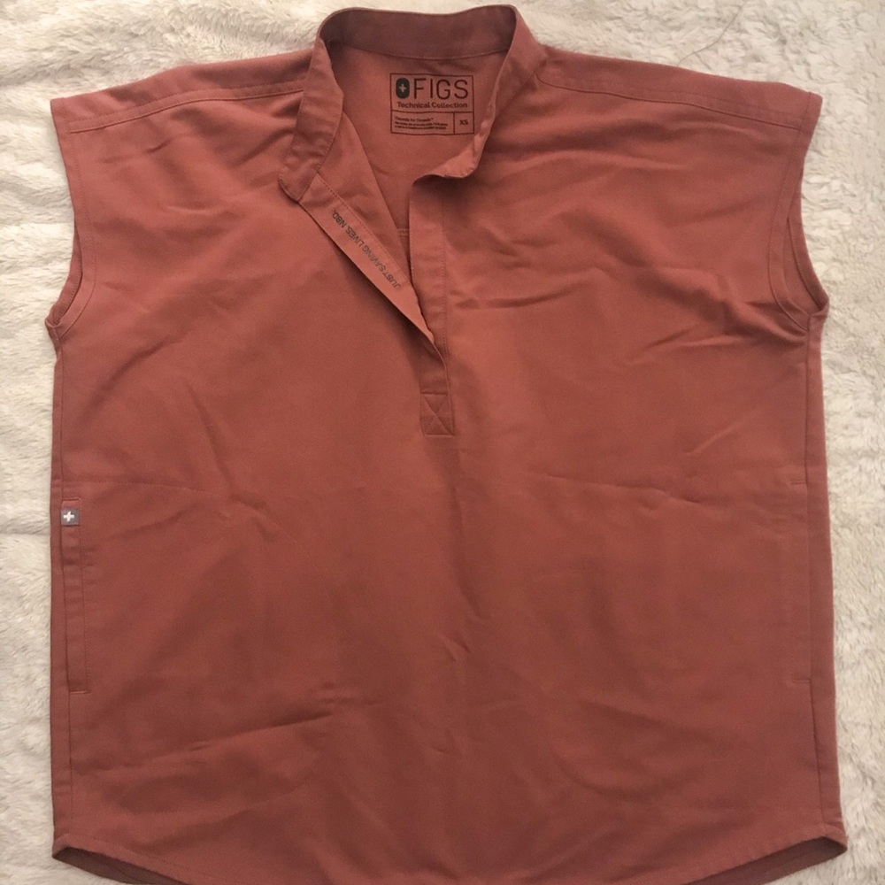 Figs Mauve Rafaela Top